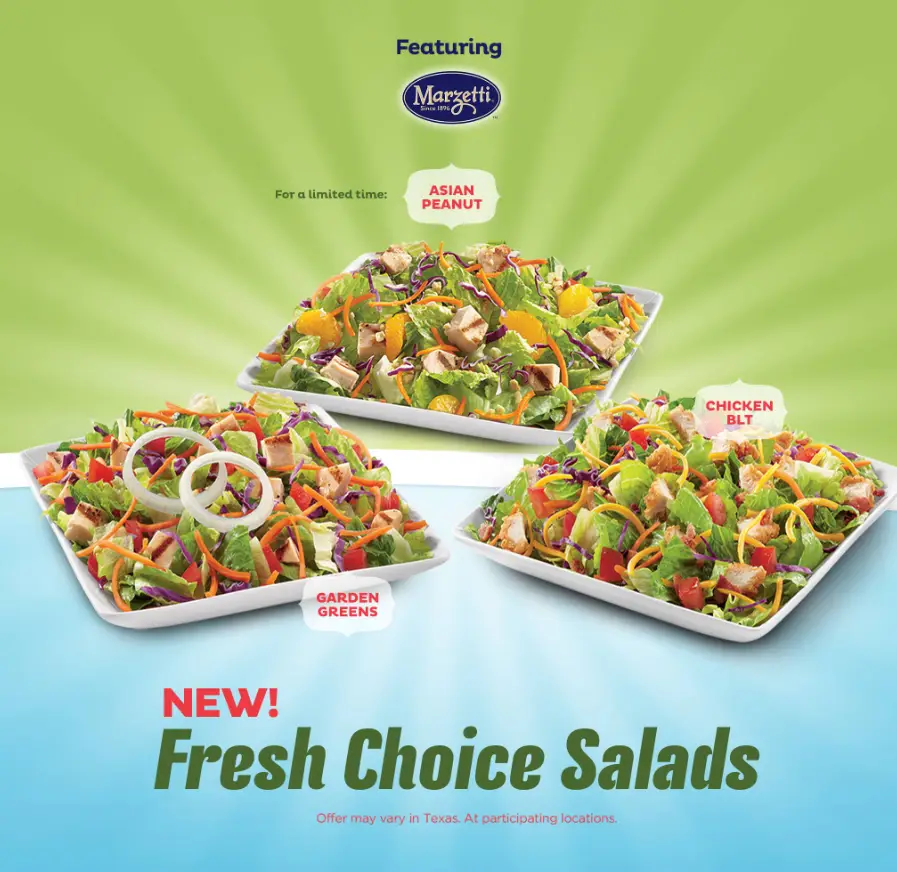 Dairy Queen Salads Menu